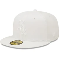 Casquette ajustée 59FIFTY Chicago White Sox New Era pour homme, blanc sur