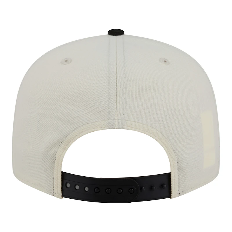 Casquette snapback New Era crème/noire Chicago White Sox Localized 9FIFTY pour homme