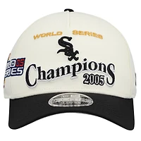 Men's New Era  Cream/Black Chicago White Sox World Series 9FORTY M-Crown Adjustable Hat
