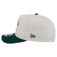 Men's New Era  Cream/Dark Green Chicago White Sox Chrome A-Frame 9FIFTY Snapback Hat