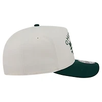 Casquette snapback New Era 9FIFTY pour homme, crème/vert foncé, Chicago White Sox, modèle Chrome A-Frame.