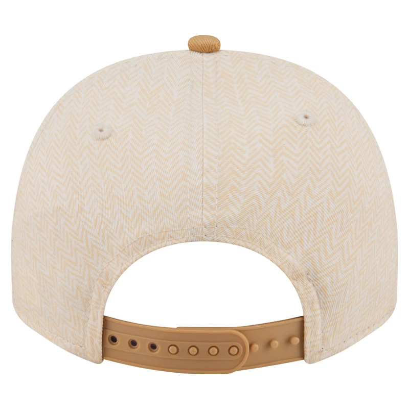 Men's New Era Cream Chicago White Sox Herringbone 9FIFTY A-Frame Snapback Hat
