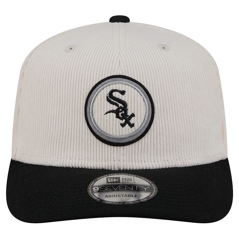 Men's New Era  Cream Chicago White Sox Loyal 9SEVENTY Adjustable Hat