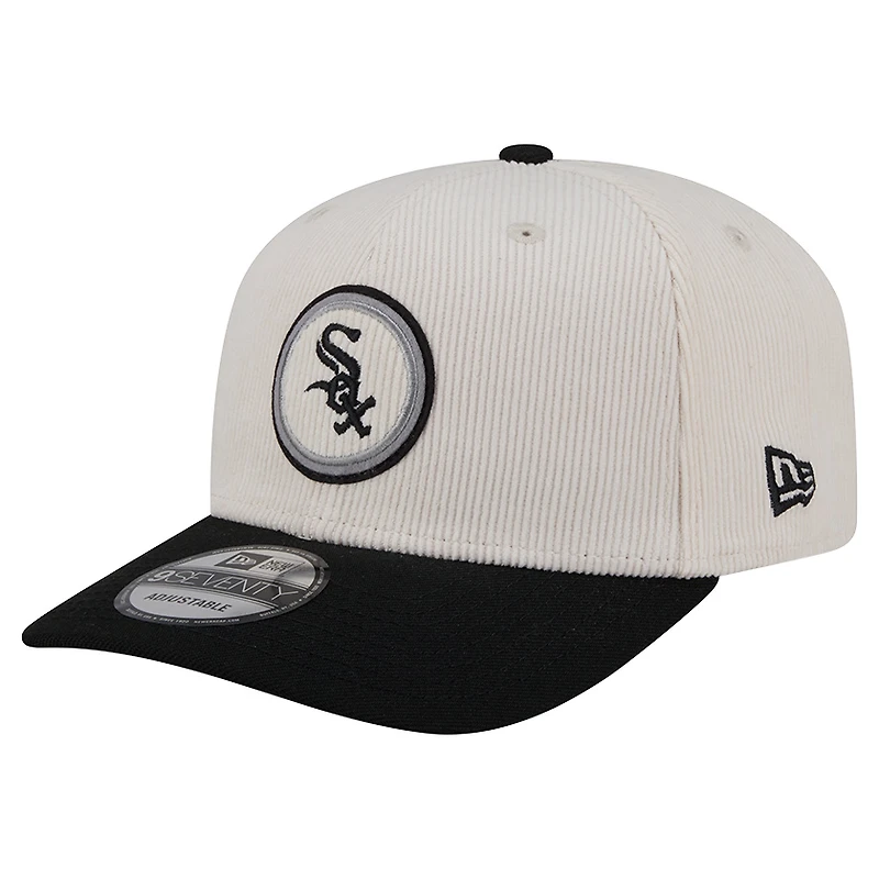 Men's New Era  Cream Chicago White Sox Loyal 9SEVENTY Adjustable Hat