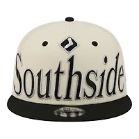 Men's New Era Cream Chicago White Sox Oversized Slogan 9FIFTY Snapback Hat