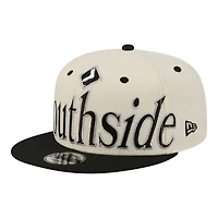 Men's New Era Cream Chicago White Sox Oversized Slogan 9FIFTY Snapback Hat