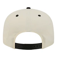Men's New Era Cream Chicago White Sox Oversized Slogan 9FIFTY Snapback Hat