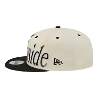 Men's New Era Cream Chicago White Sox Oversized Slogan 9FIFTY Snapback Hat