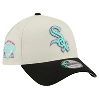 Casquette ajustable New Era crème Chicago White Sox Stadium Chrome 9FORTY pour homme