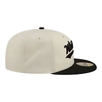 Men's New Era  Cream Chicago White Sox Two-Tone Stitch 59FIFTY Fitted Hat