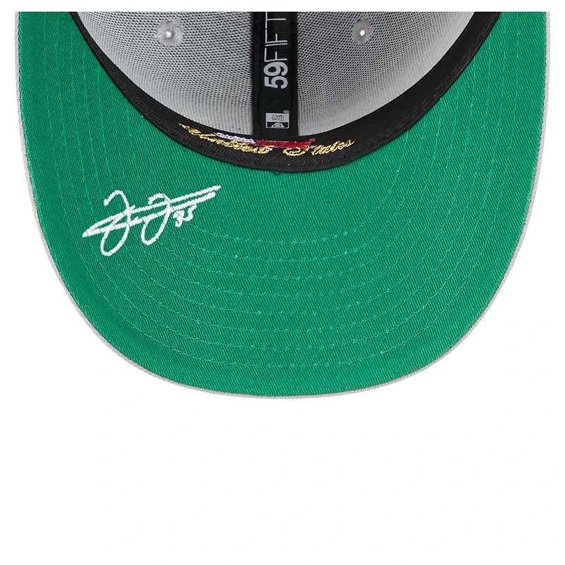 Casquette ajustée 59FIFTY Frank Thomas noire des Chicago White Sox pour homme de New Era