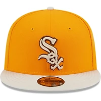 Men's New Era Gold Chicago White Sox Tiramisu  9FIFTY Snapback Hat
