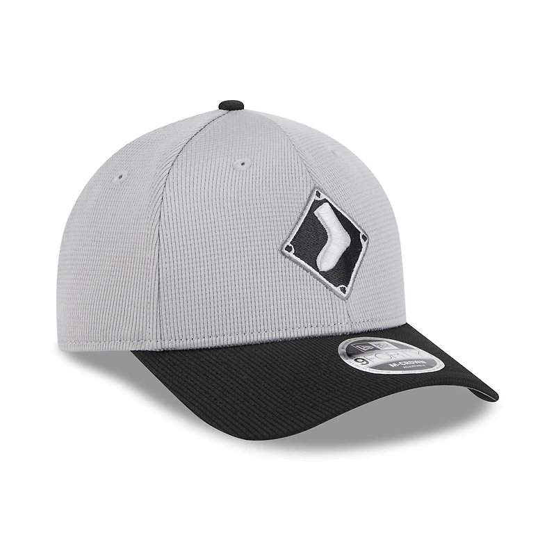 Men's New Era  Gray/Black Chicago White Sox 2025 Batting Practice 9FORTY M-Crown Adjustable Hat