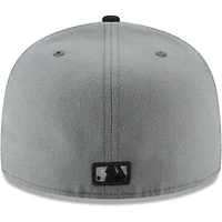Casquette ajustée 59FIFTY Two-Tone Chicago White Sox New Era pour homme, gris/noir