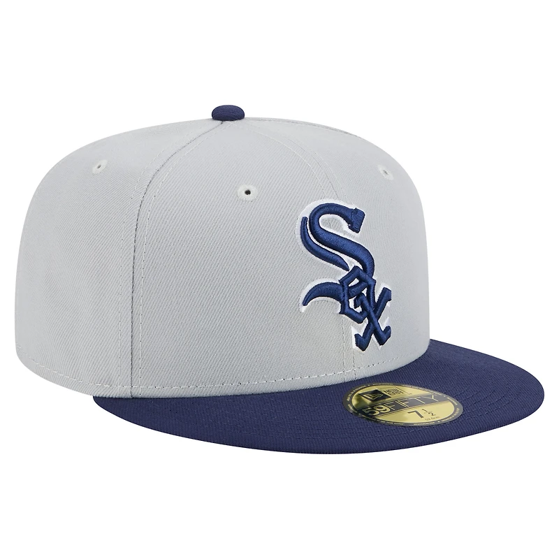 Men's New Era  Gray/Navy Chicago White Sox Colorpack Two-Tone 59FIFTY Fitted Hat