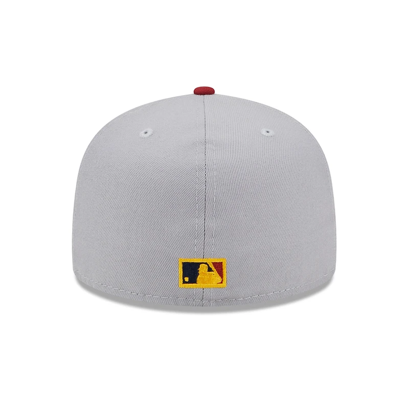 Men's New Era Gray/Red Chicago White Sox  Navy Undervisor 59FIFTY Fitted Hat