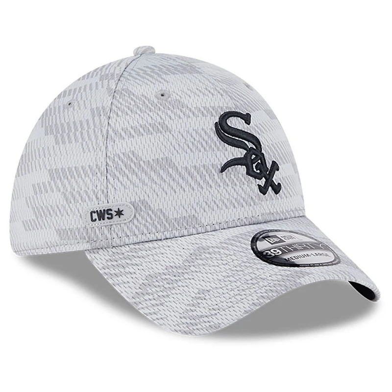 Men's New Era Gray Chicago White Sox 2025 MLB Clubhouse 39THIRTY Flex Hat
