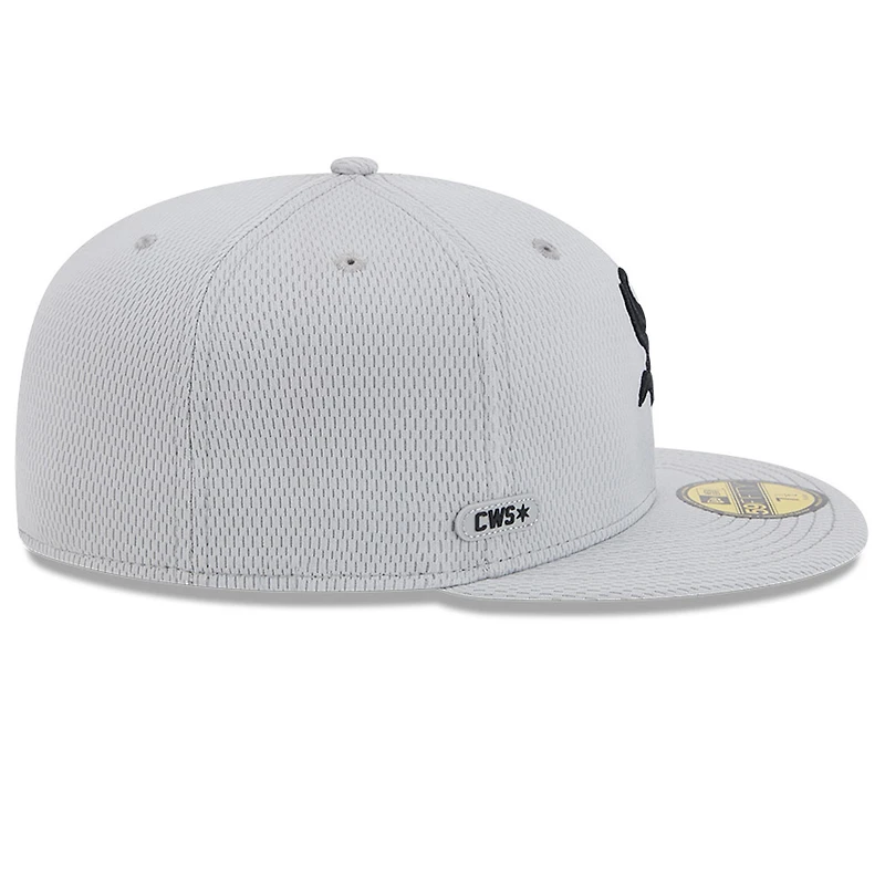 Men's New Era Gray Chicago White Sox 2025 MLB Clubhouse 59FIFTY Fitted Hat