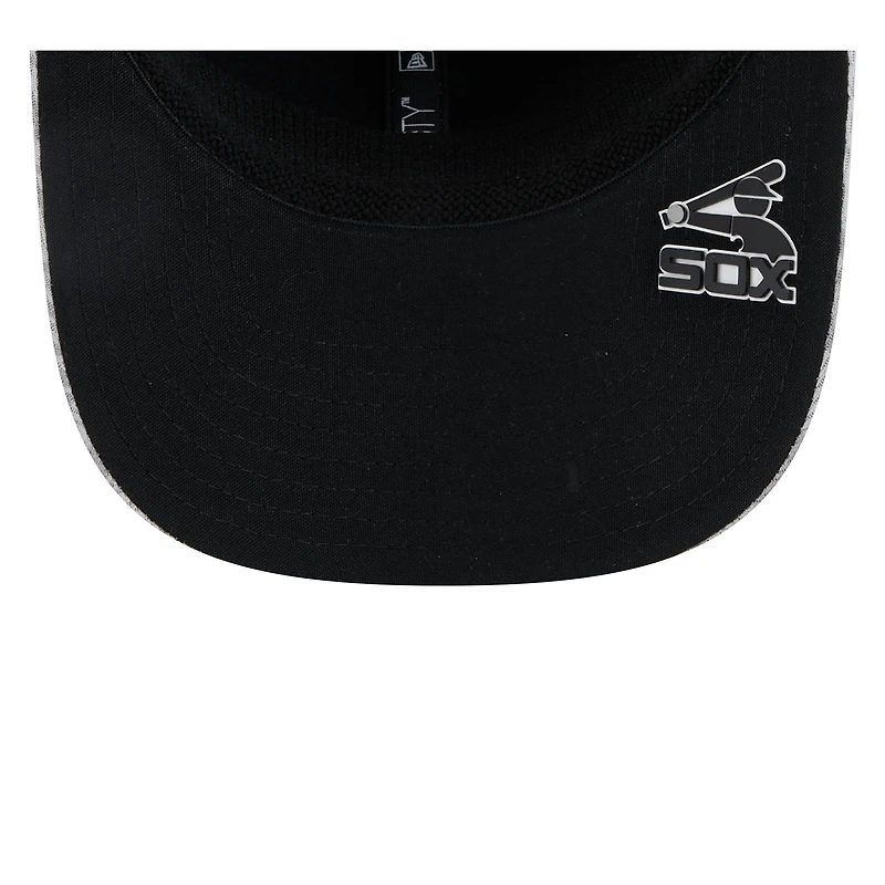 Men's New Era Gray Chicago White Sox 2025 MLB Clubhouse 9SEVENTY Stretch-Snap Hat