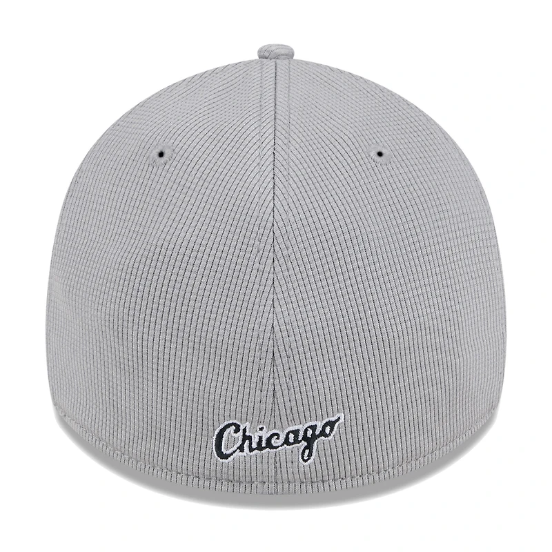 Men's New Era Gray Chicago White Sox Active Pivot 39THIRTY Flex Hat