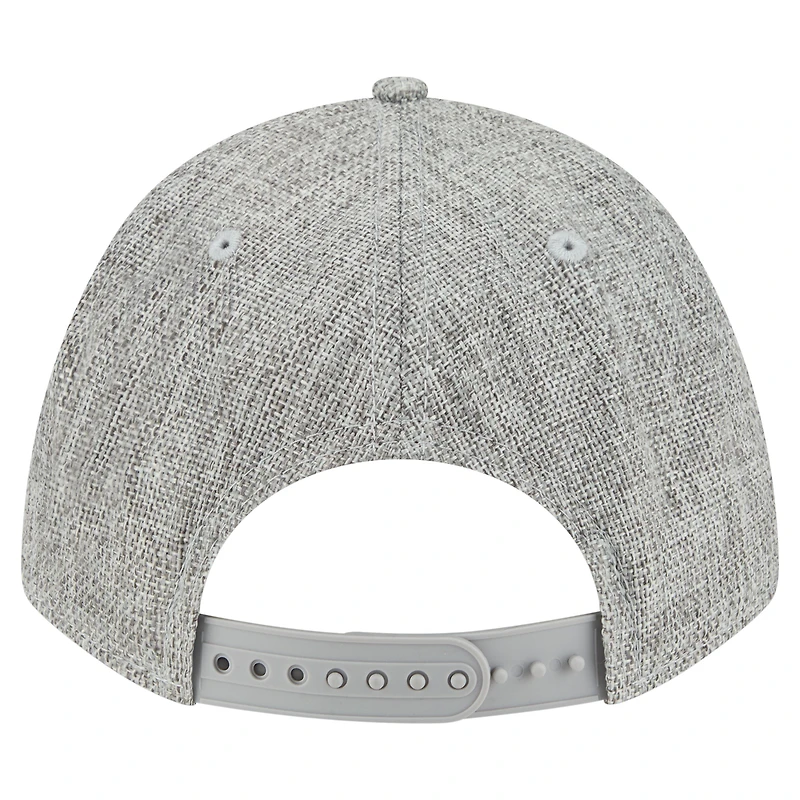 Men's New Era Gray Chicago White Sox Cotton Weave M-Crown A-Frame 9FORTY Adjustable Hat