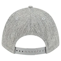 Men's New Era Gray Chicago White Sox Cotton Weave M-Crown A-Frame 9FORTY Adjustable Hat