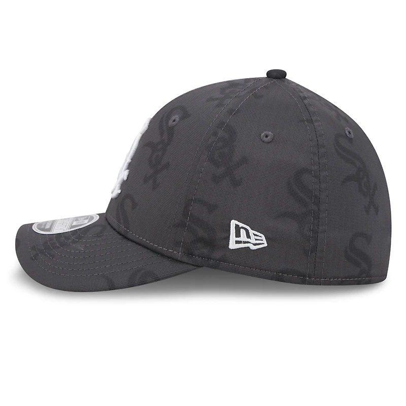 Men's New Era  Gray Chicago White Sox Halftone 39THIRTY Flex Hat