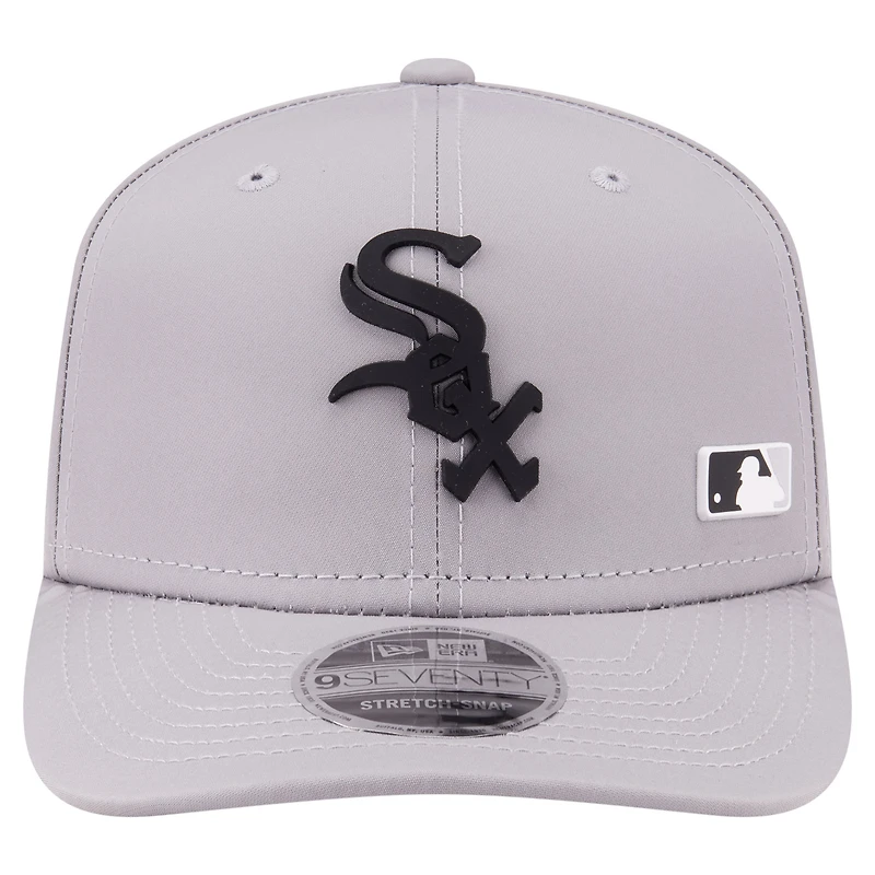 Casquette ajustable New Era grise Chicago White Sox 9SEVENTY perforée au laser pour homme