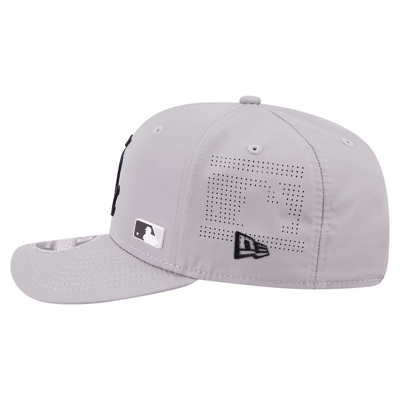 Men's New Era Gray Chicago White Sox Laser Perforated 9SEVENTY Adjustable Hat