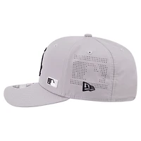 Men's New Era Gray Chicago White Sox Laser Perforated 9SEVENTY Adjustable Hat