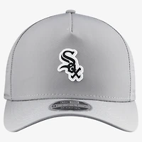 Casquette ajustable New Era grise Chicago White Sox Micro Logo 9FORTY M-Crown A-Frame pour homme