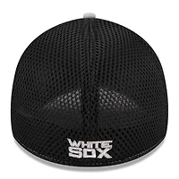 Men's New Era Gray Chicago White Sox Pipe 39THIRTY Flex Hat