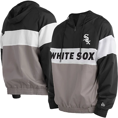 Chandail à capuchon raglan gris Chicago White Sox New Era pour homme