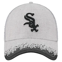 Men's New Era Gray Chicago White Sox Visor Paint Splatter 39THIRTY Flex Hat
