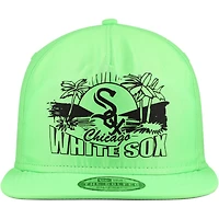 Casquette snapback verte Chicago White Sox Neon Golfer New Era pour hommes