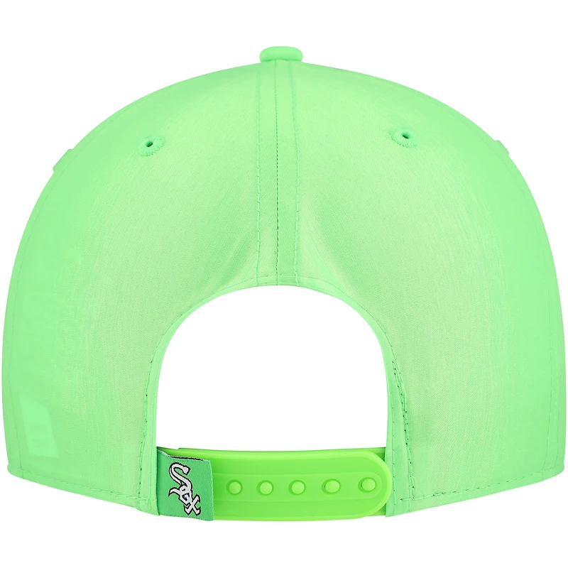 Men's New Era Green Chicago White Sox Neon Golfer Snapback Hat