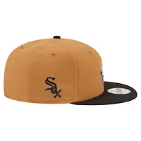 Men's New Era Khaki/Black Chicago White Sox Ice Cream 9FIFTY Snapback Hat
