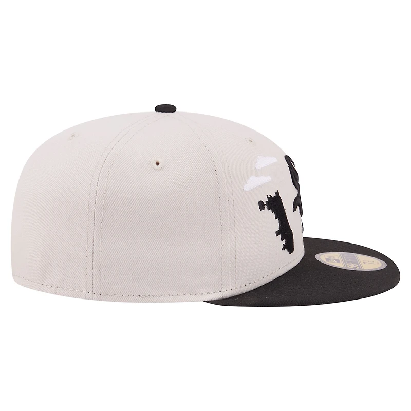Men's New Era  Khaki Chicago White Sox City Icon 59FIFTY Fitted Hat