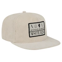 Men's New Era Khaki Chicago White Sox Summer Essential Golfer Snapback Hat