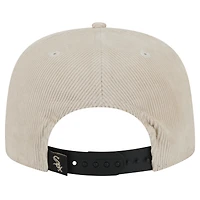 Men's New Era Khaki Chicago White Sox Summer Essential Golfer Snapback Hat