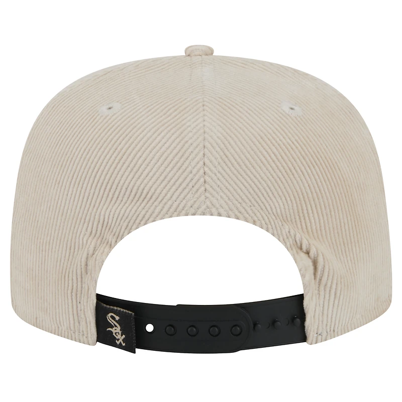Men's New Era Khaki Chicago White Sox Summer Essential Golfer Snapback Hat