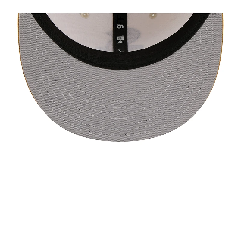 Casquette snapback New Era 9FIFTY pour homme, beige clair/kaki, coloris Chicago White Sox, lot de deux.