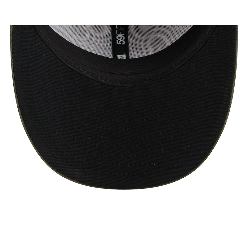 Men's New Era Light Beige/Olive Chicago White Sox 2025 Armed Forces Day Low Profile 59FIFTY Fitted Hat