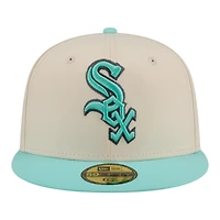 Men's New Era Turquoise/Charcoal Chicago White Sox Two-Tone Color Pack 59FIFTY Fitted Hat