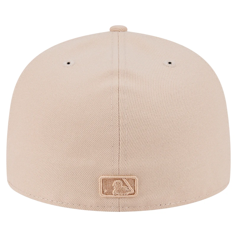 Men's New Era Light Beige Chicago White Sox Color Pack A-Frame 59FIFTY Fitted Hat