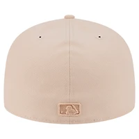 Men's New Era Light Beige Chicago White Sox Color Pack A-Frame 59FIFTY Fitted Hat
