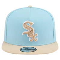 Men's New Era  Light Blue/Light Beige Chicago White Sox Color Pack A-Frame 9FIFTY Snapback Hat