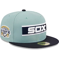 Men's New Era Light Blue/Navy Chicago White Sox Beach Kiss 59FIFTY Fitted Hat