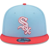 Casquette Snapback 9FIFTY Spring Basic Two-Tone Chicago White Sox New Era pour homme, bleu clair/rouge