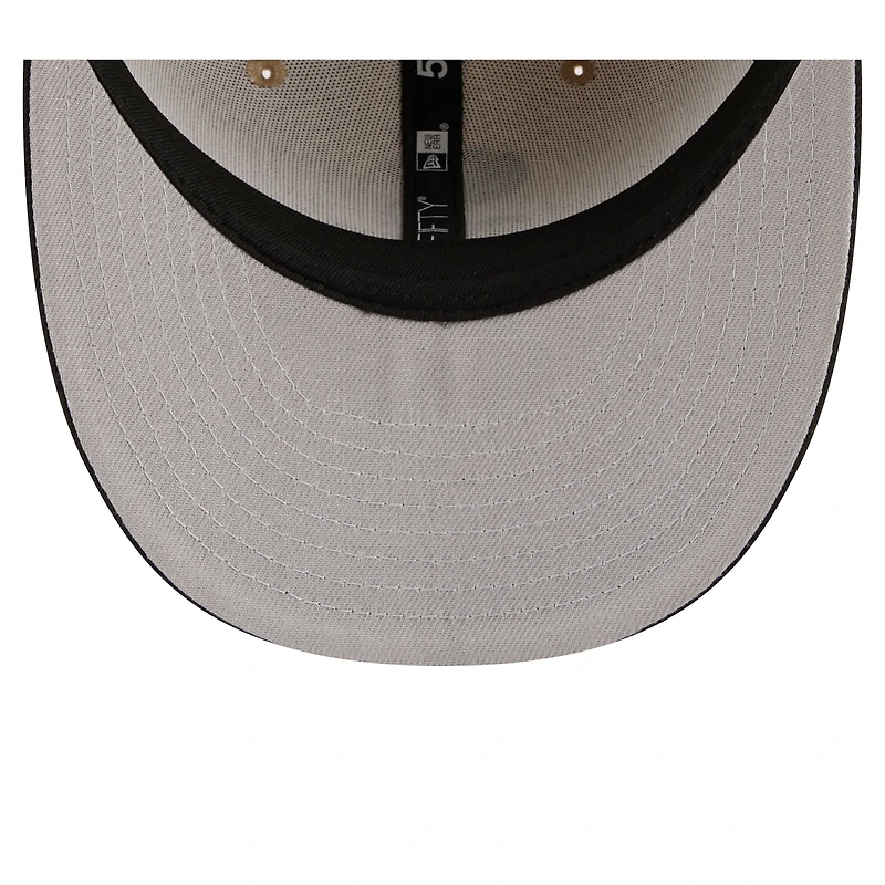 Casquette ajustée New Era 59FIFTY pour homme, coloris naturel/noir, Chicago White Sox.